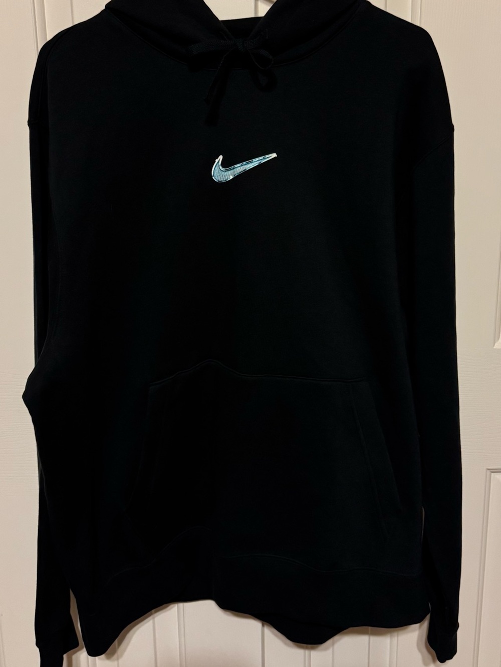 Nike Sportswear Club Space Black Glow in the Dark Pullover Hoodie Black Size XL